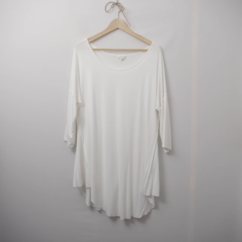POL White Loose Fit Shirt Dress Size S